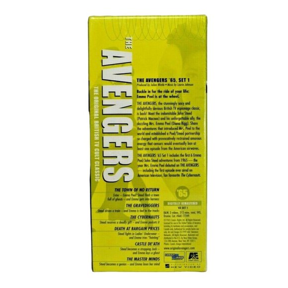 The Avengers The 65 Collection: Set 1 VHS, 1999, 3-Tape Set New - Picture 4 of 6